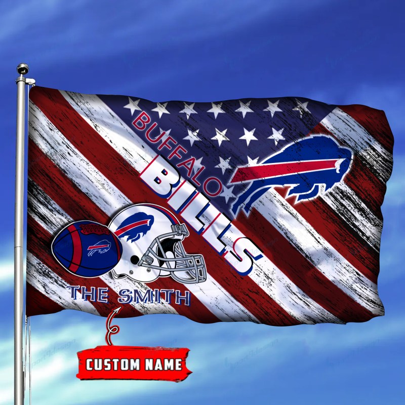 Buffalo Bills Personalized Flag