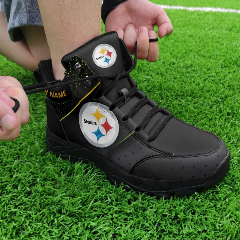 Pittsburgh Steelers Personalized Hiking Shoes Side