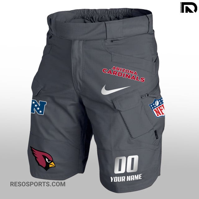 Back view of Arizona Cardinals Men's Shorts