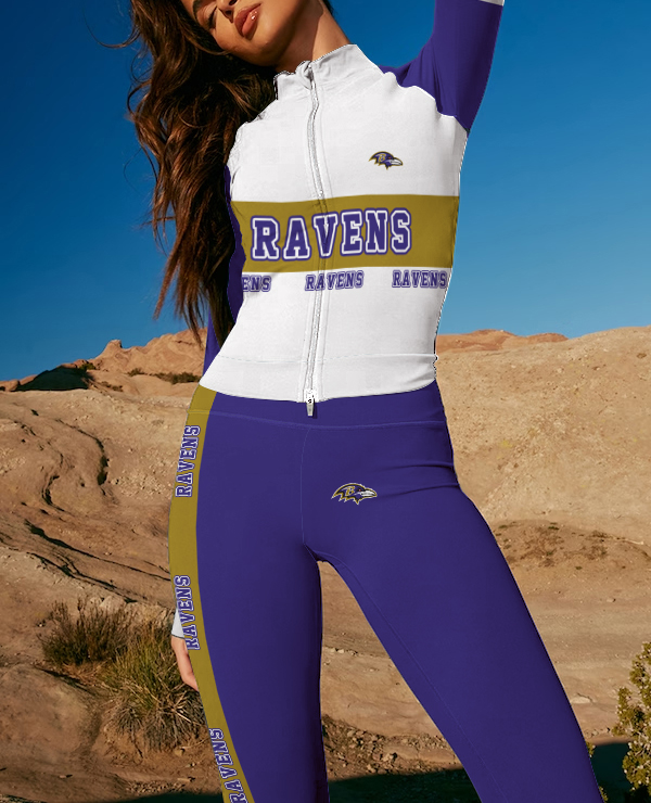 Baltimore Ravens High Waist Gym Leggings