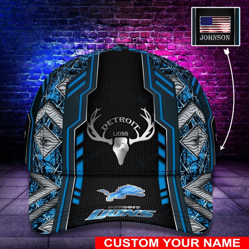 Detroit Lions Personalized Classic Cap