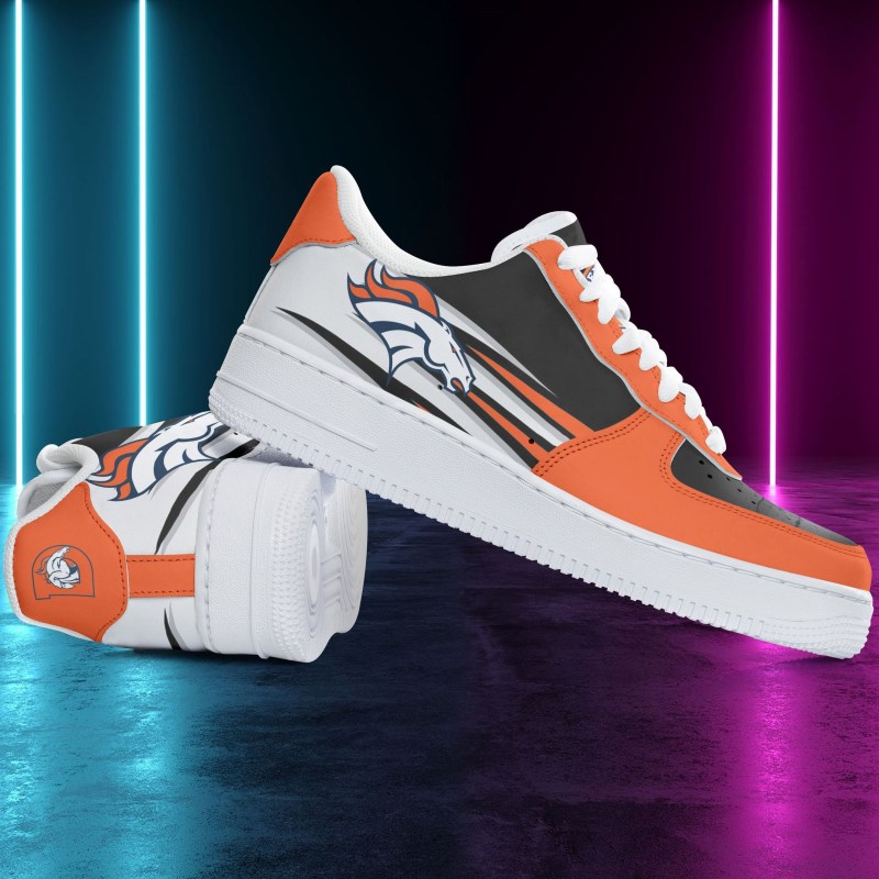 Denver Broncos AF1 Shoes Side View
