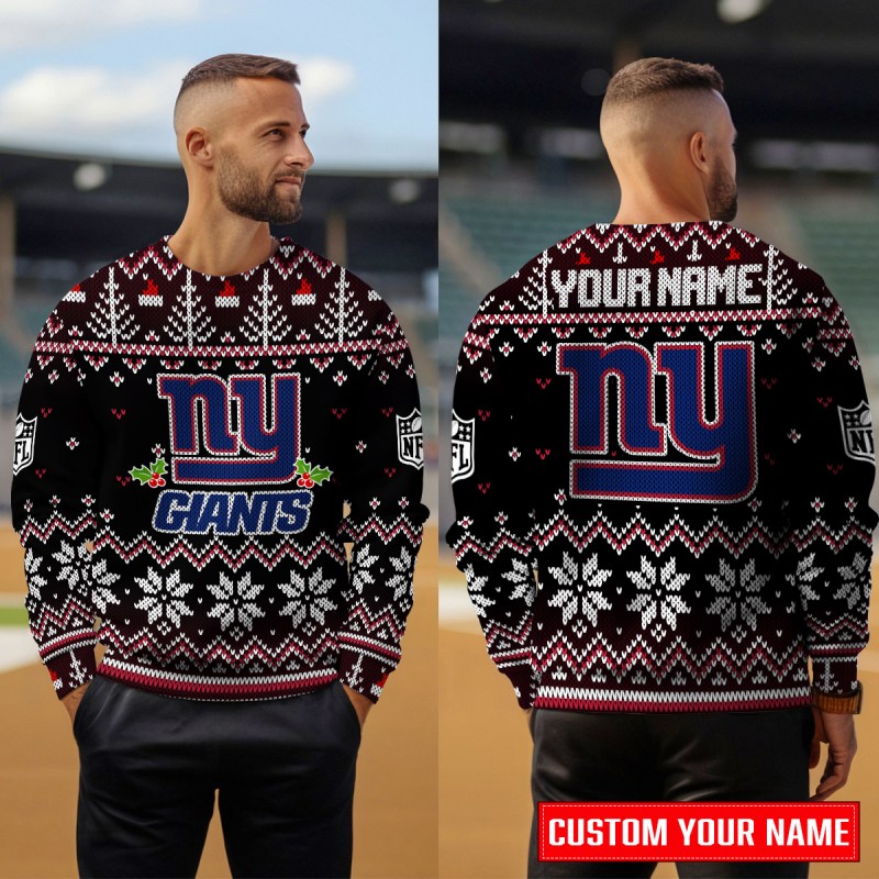 New York Giants Premium Ugly Christmas Sweater