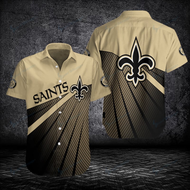 Sizing Chart for New Orleans Saints Button Shirt BB138