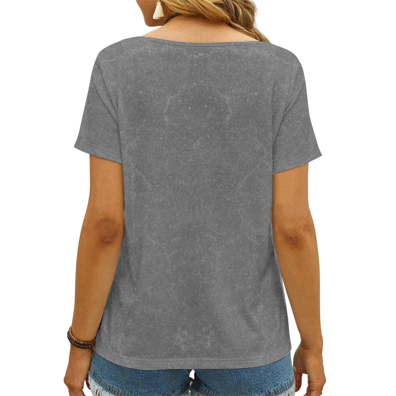 Kansas City Chiefs V-neck Women's T-shirt Back View