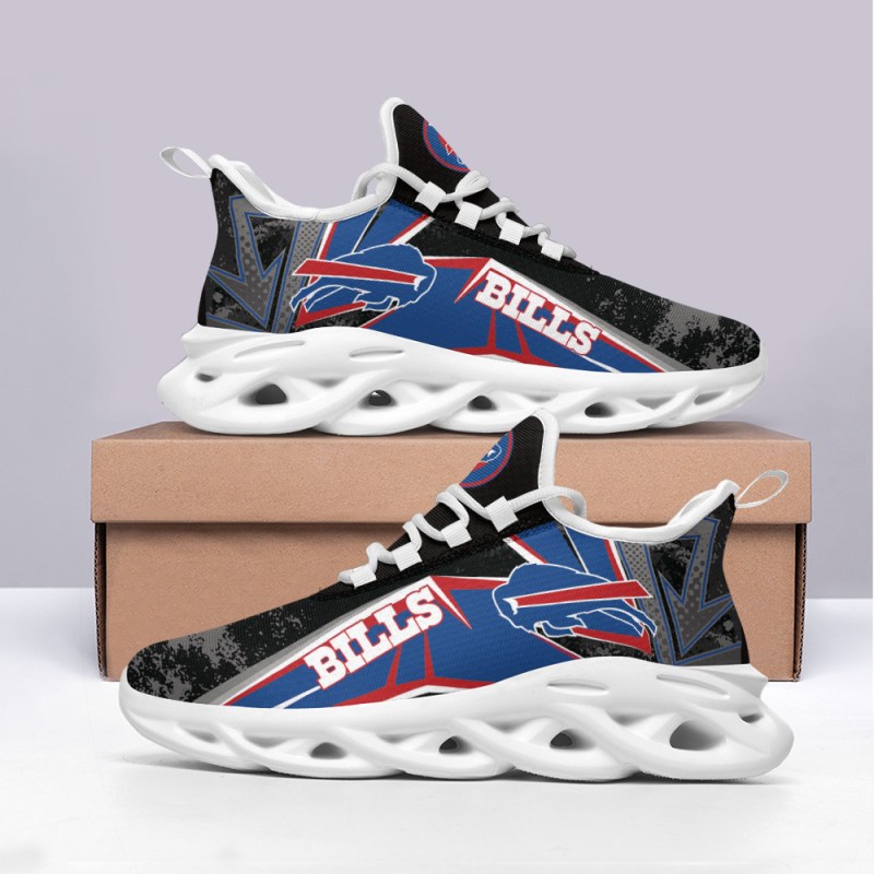 Buffalo Bills Yezy Running Sneakers Side View