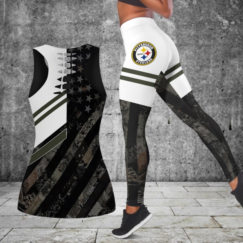 Pittsburgh Steelers Combo Tank Top and Leggings - Image 2