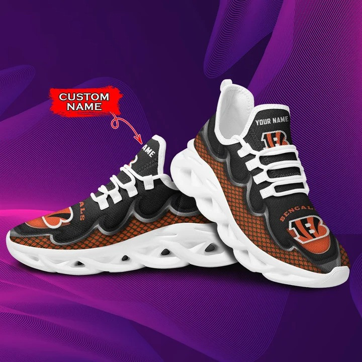 Cincinnati Bengals Yezy Sneakers Side View