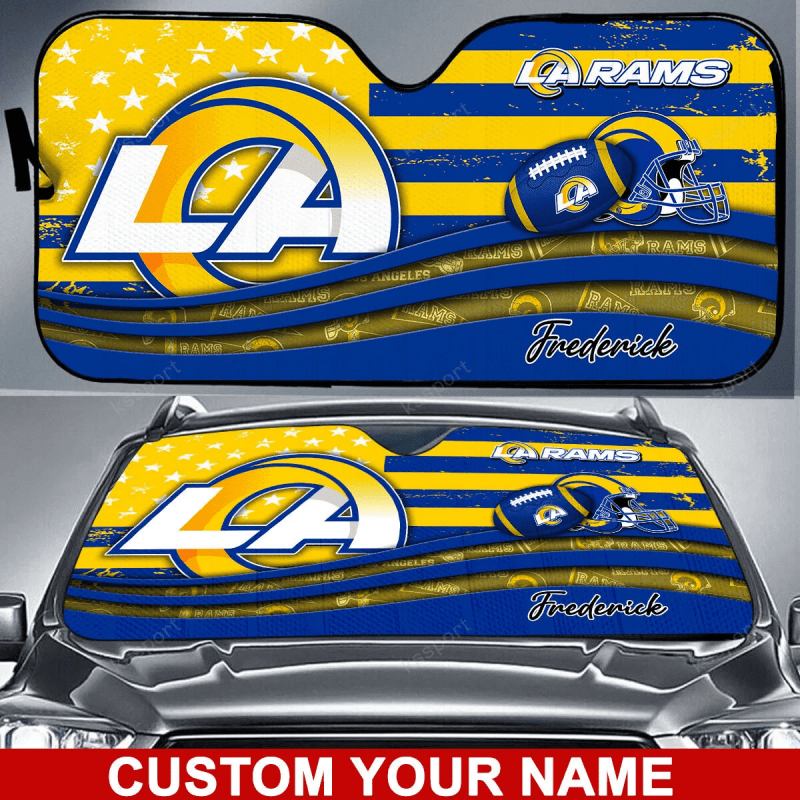Los Angeles Rams Personalized Auto Sun Shade