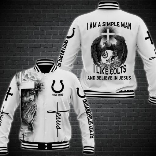 Indianapolis Colts Personalized Baseball Jacket