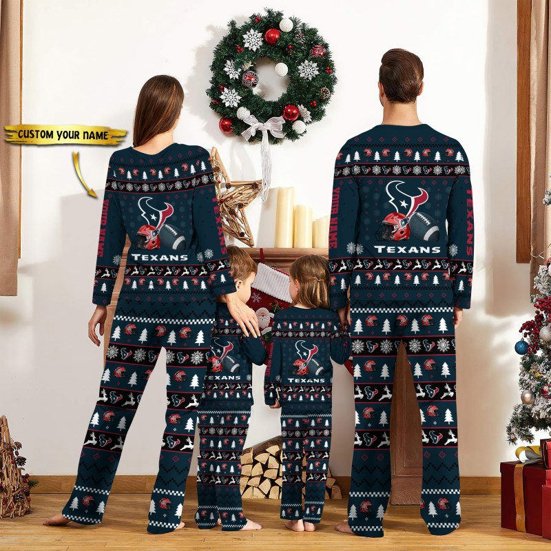 Houston Texans Personalized Pajamas Set 2