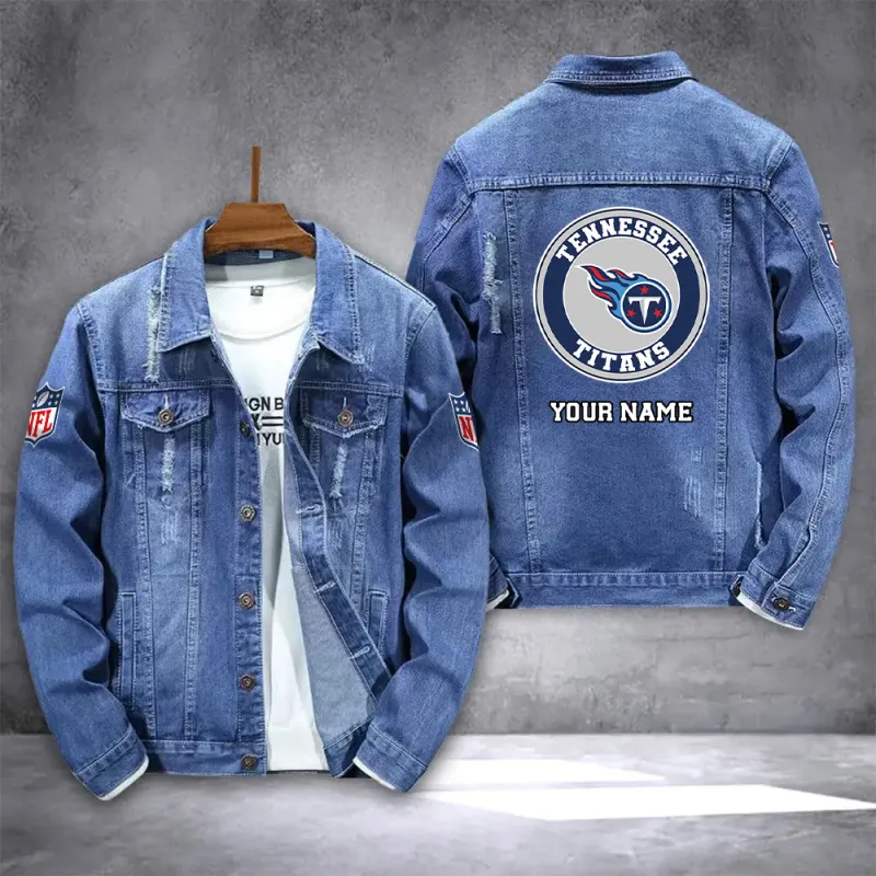 Tennessee Titans Denim Jacket Front View