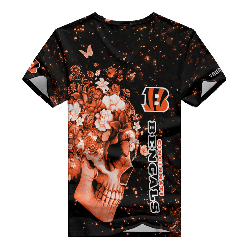 Cincinnati Bengals Personalized V-neck T-shirt
