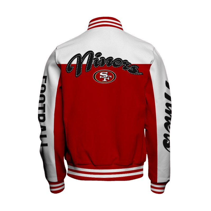San Francisco 49ers Unisex Athletic Legacy Varsity Jacket AZBTVJK000174 5 San Francisco 49ers Varsity Jacket Back