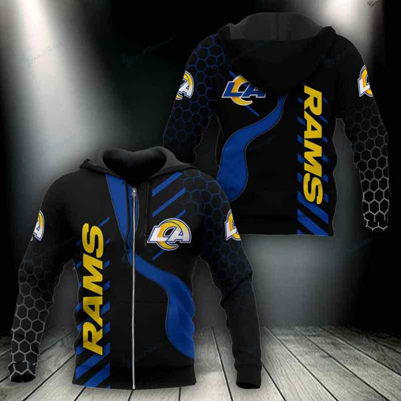 Los Angeles Rams Hoodie Back View