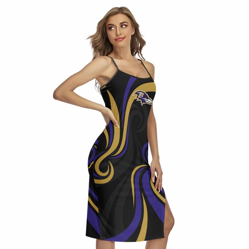 Baltimore Ravens Women's Back Cross Cami Dress