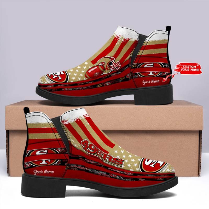 San Francisco 49ers Personalized Comfort & Fashion Short Boots