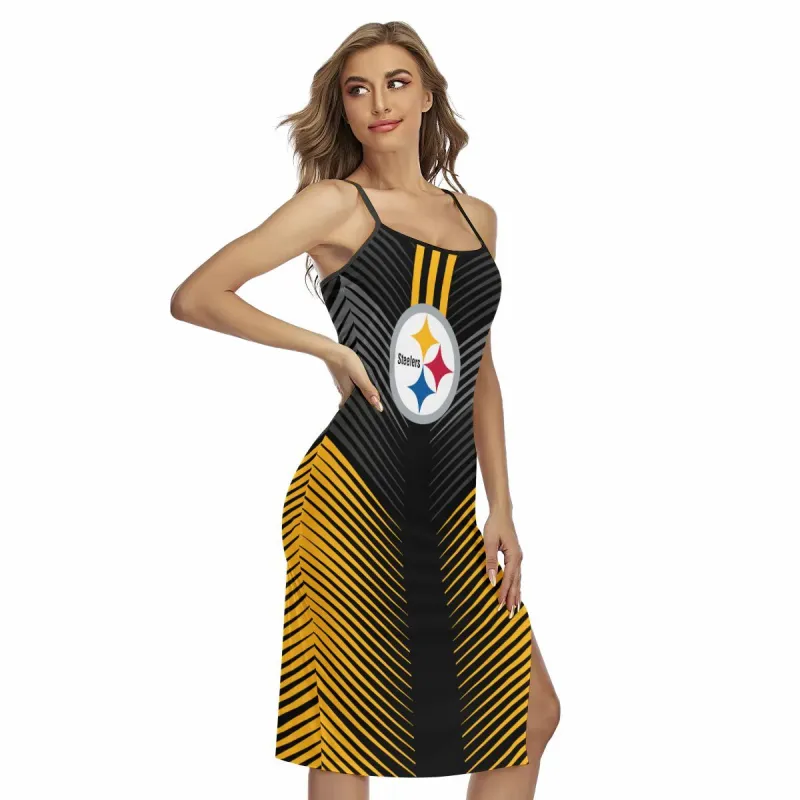 Football Fan Gear - Steelers Cami Dress