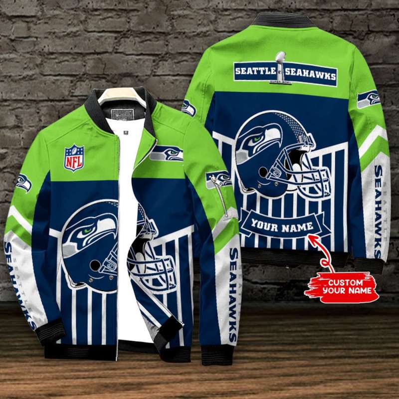 Seattle Seahawks Personalized Bomber Jacket
