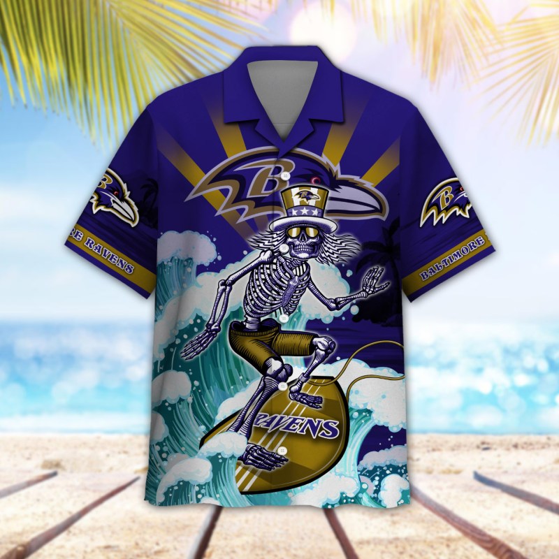 Baltimore Ravens Button Shirt - Side View