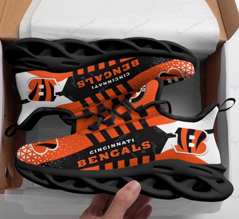 Cincinnati Bengals Personalized Yezy Running Sneakers