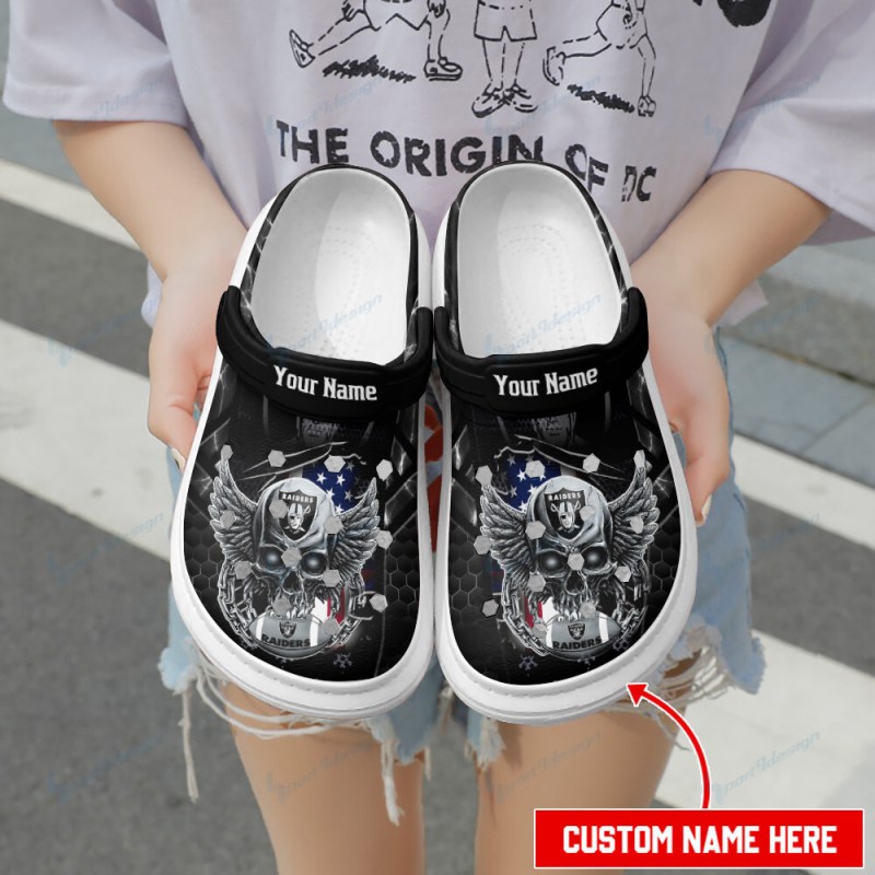 Las Vegas Raiders Personalized Limited Clogs