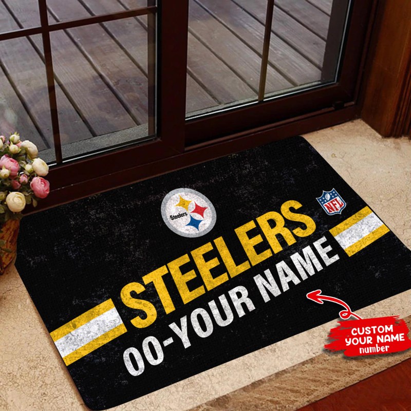Pittsburgh Steelers Personalized Doormat