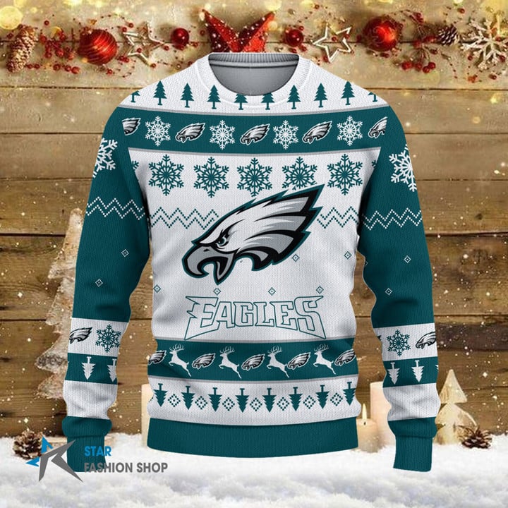 Comfortable Philadelphia Eagles Christmas Sweater