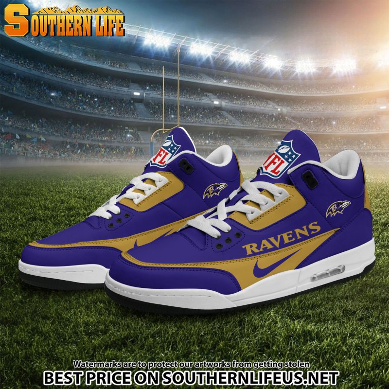 Baltimore Ravens JD3 Sneakers 1
