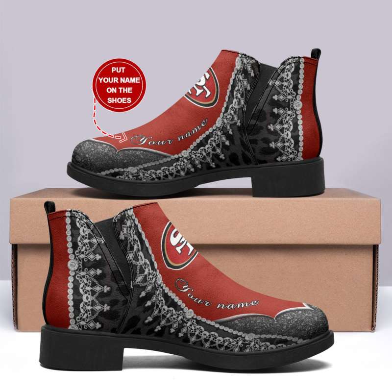 San Francisco 49ers Personalized Comfort & Fashion Short Boots