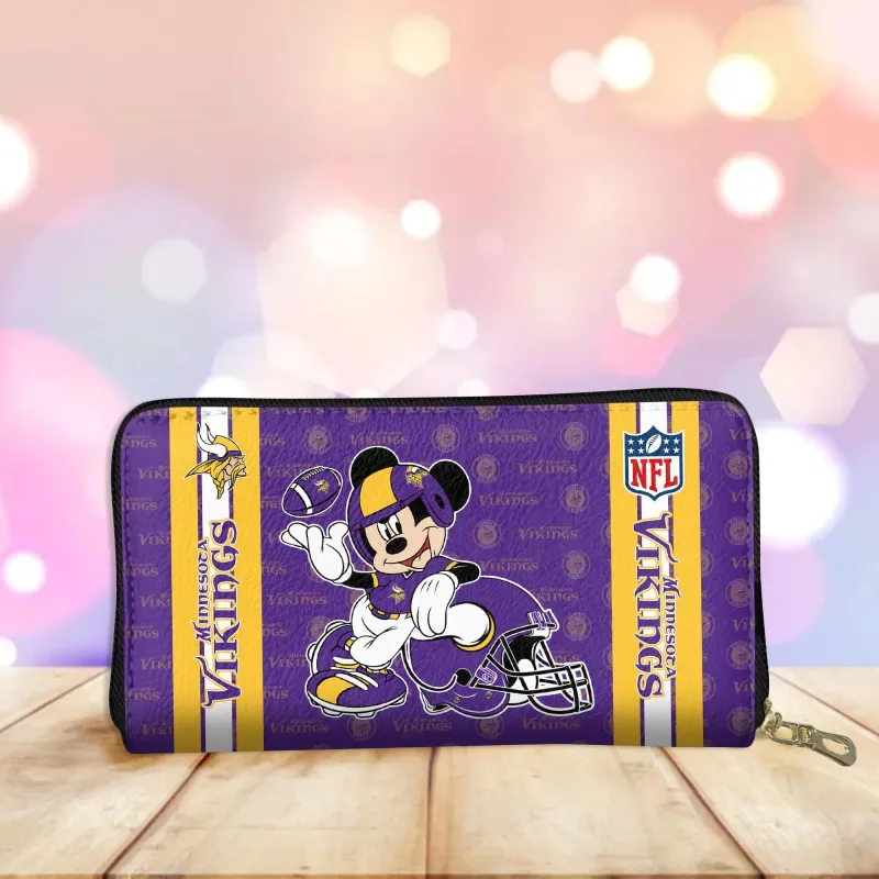 Mockup of Minnesota Vikings Women's Wallet
