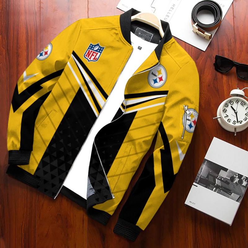 Pittsburgh Steelers Bomber Jacket - Front View