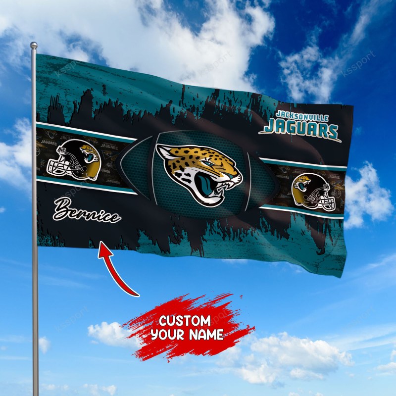 Jacksonville Jaguars Personalized Flag