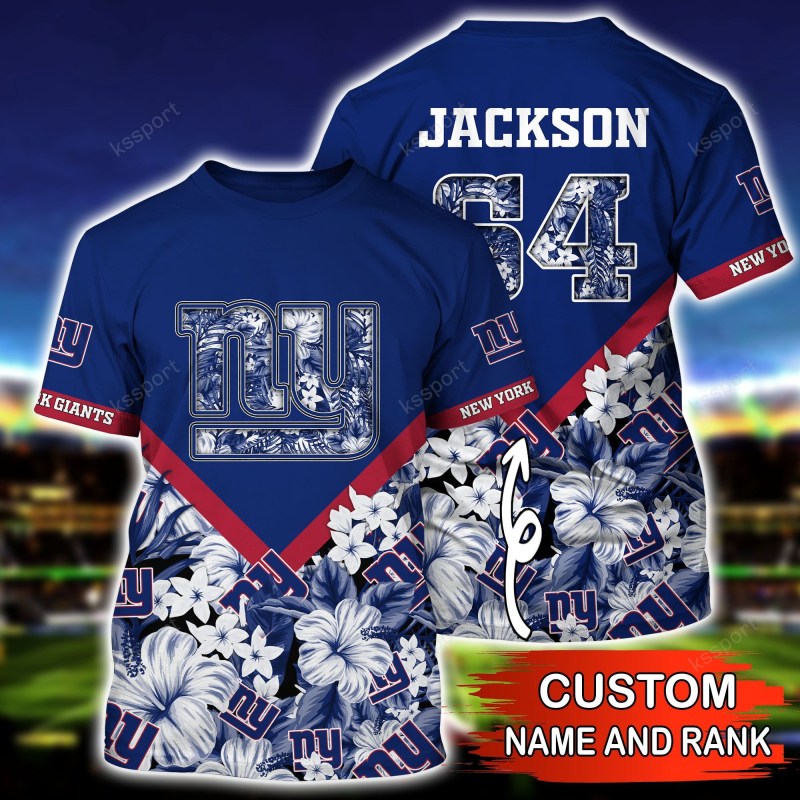 New York Giants Personalized Shirt and Shorts