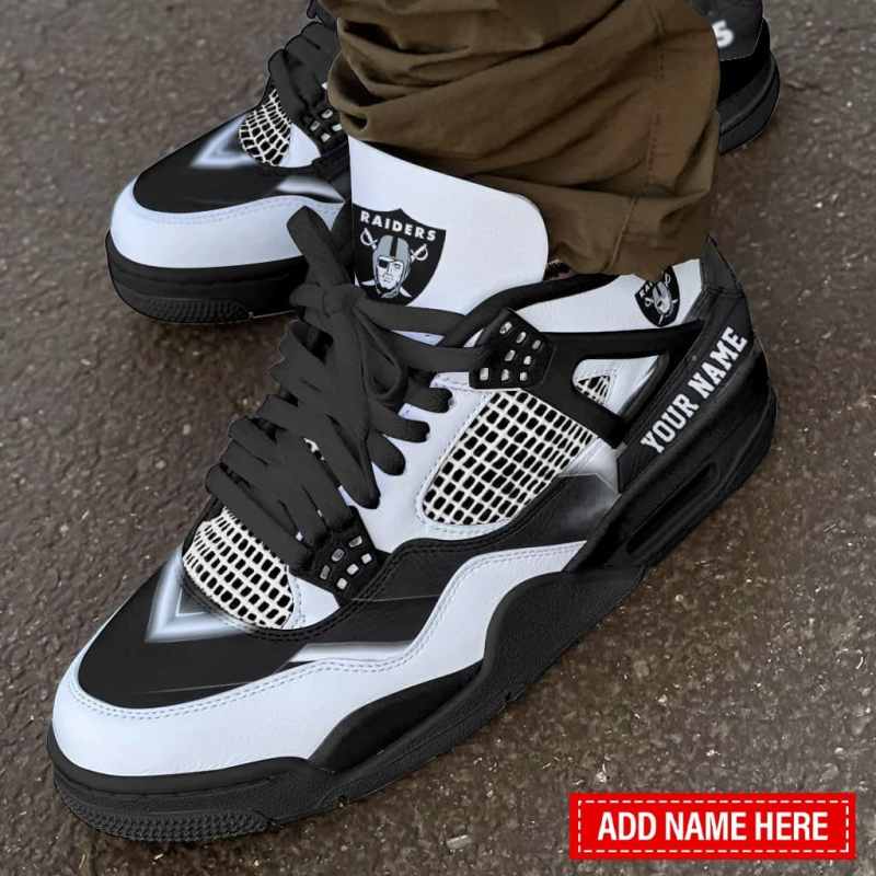 Las Vegas Raiders AJ4 Sneaker