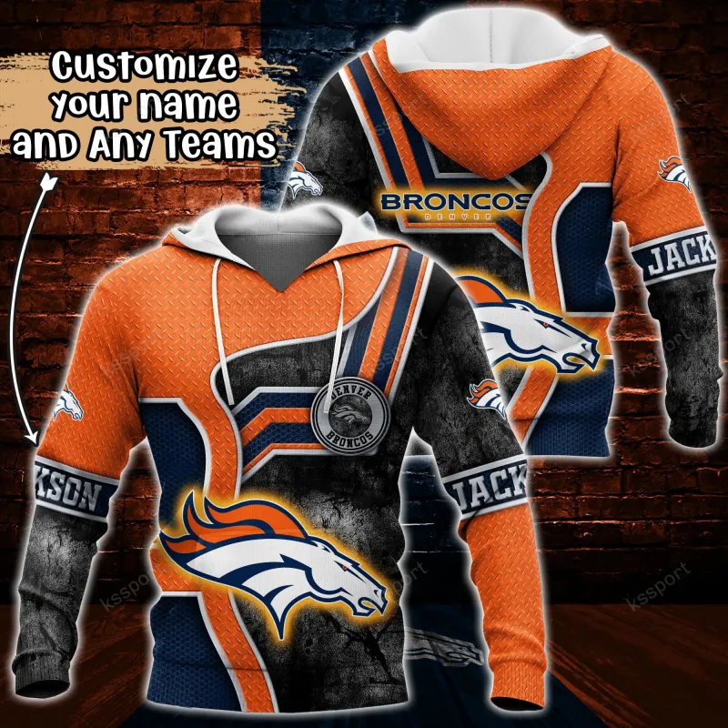 Denver Broncos Personalized Hoodie