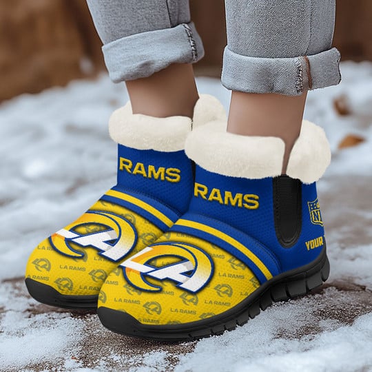 Los Angeles Rams Comfy Winter Snow Boots