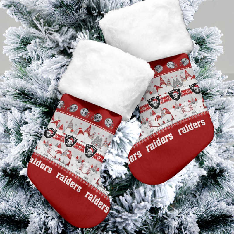 Las Vegas Raiders Christmas Socks
