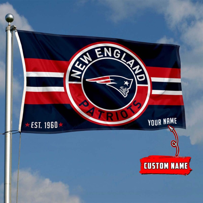 New England Patriots Personalized Flag