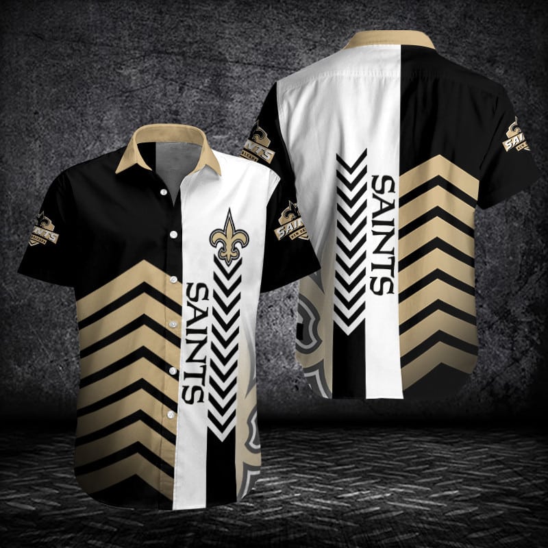 New Orleans Saints Button Shirt Sizing Chart