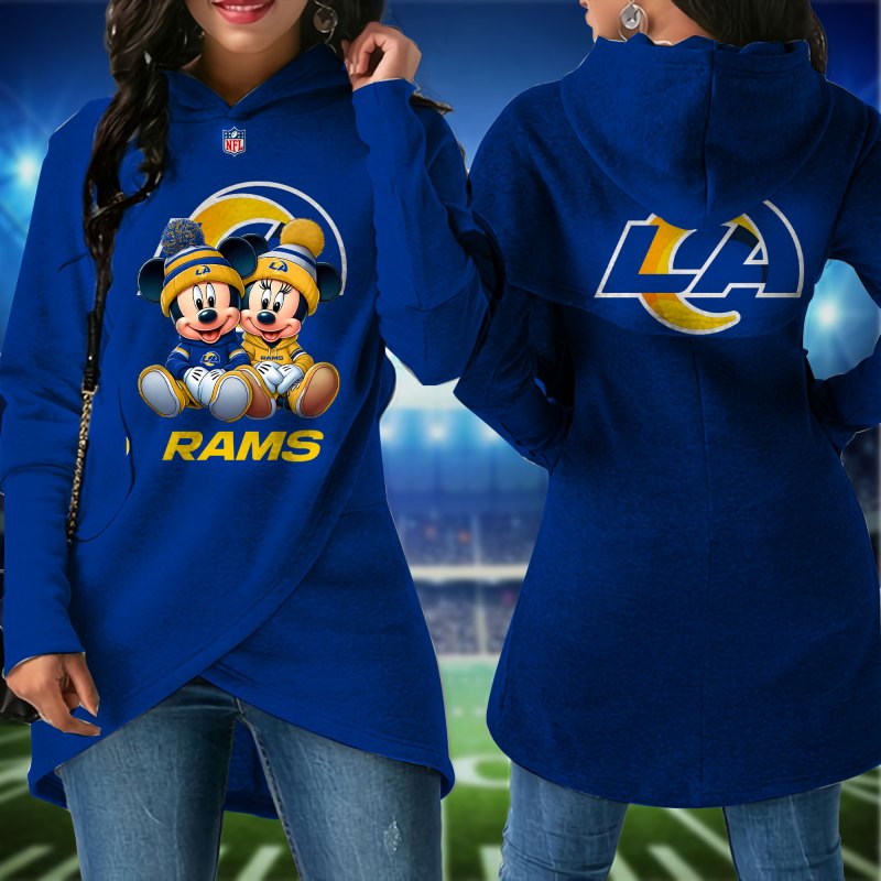 Los Angeles Rams Women Irregular Hoodie