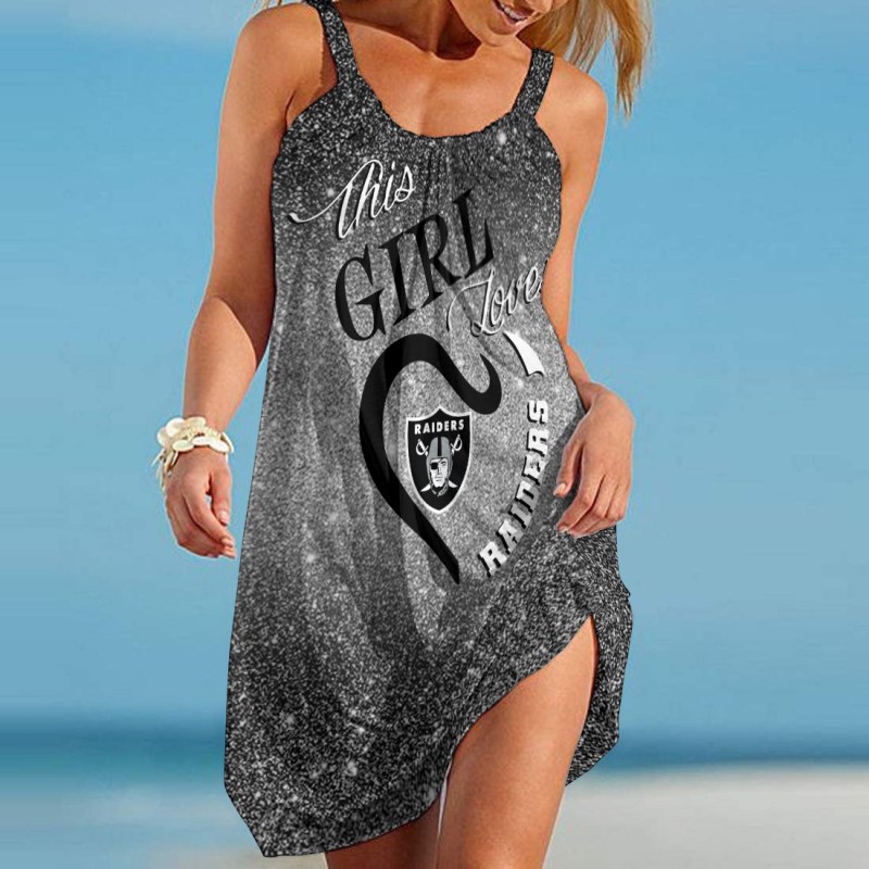 Las Vegas Raiders Beach Dress