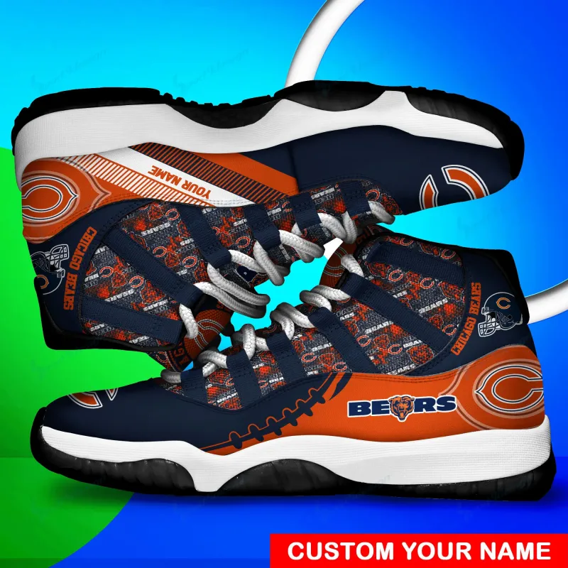 Chicago Bears Personalized AJD11 Sneakers
