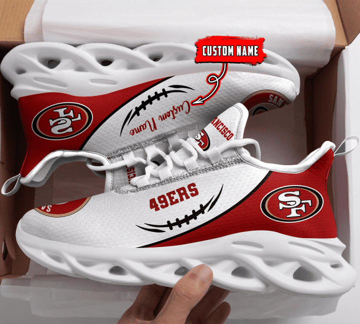 San Francisco 49ers Personalized Yezy Running Sneakers