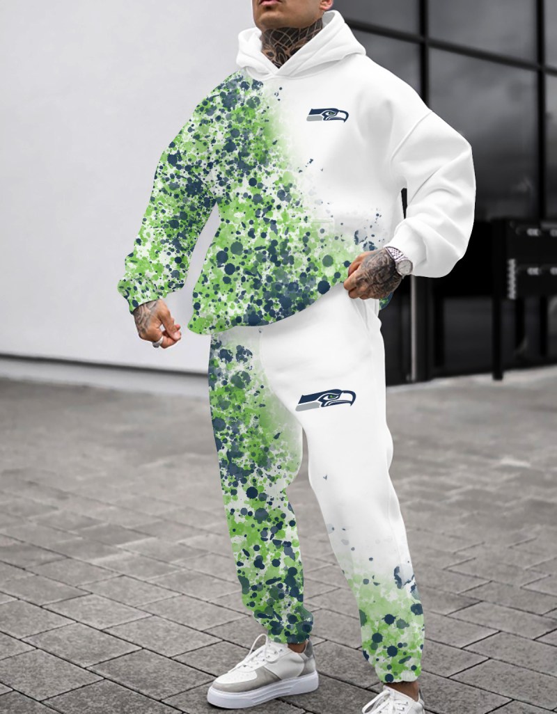 Seattle Seahawks Combo Pullover Hoodie and Sweatpants