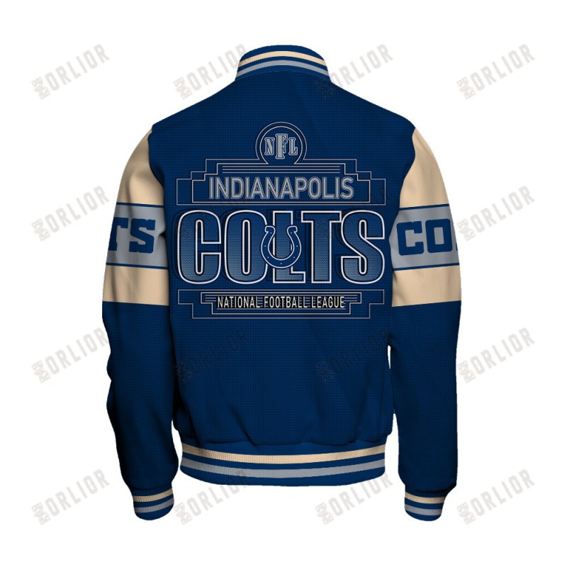 Indianapolis Colts Varsity Jacket Image 3