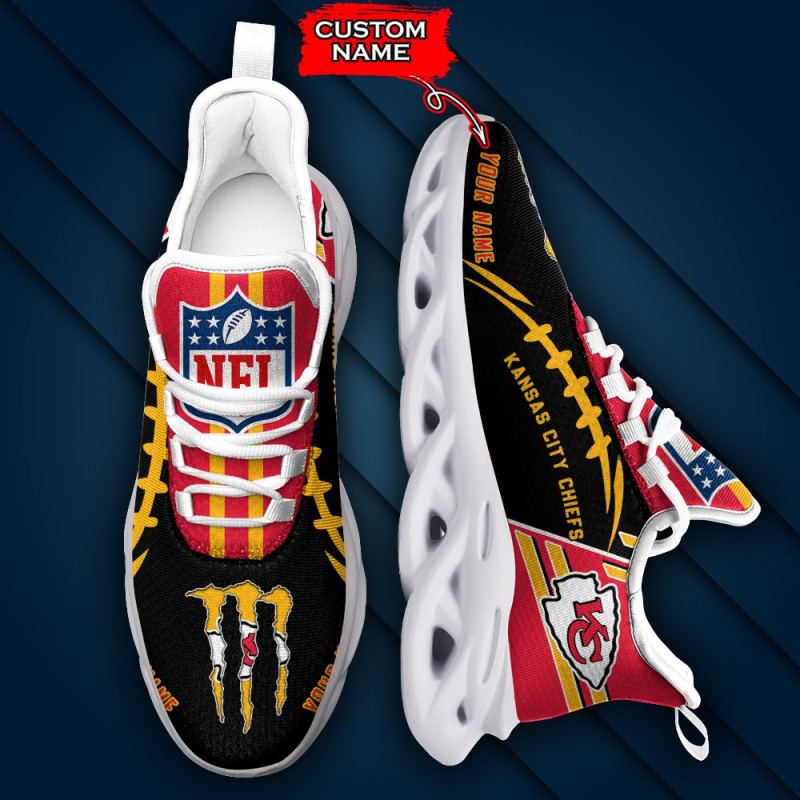 Kansas City Chiefs Personalized Yezy Running Sneakers