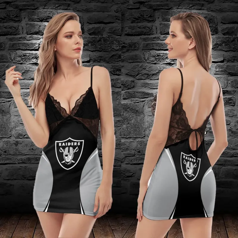 Las Vegas Raiders Slip Dress