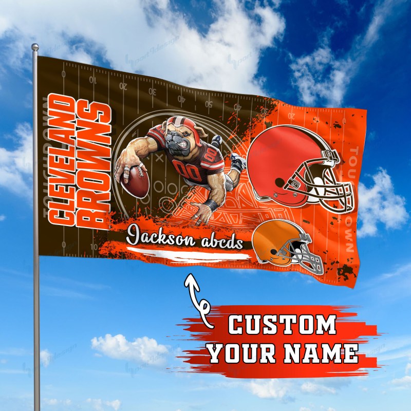 Cleveland Browns Personalized Flag