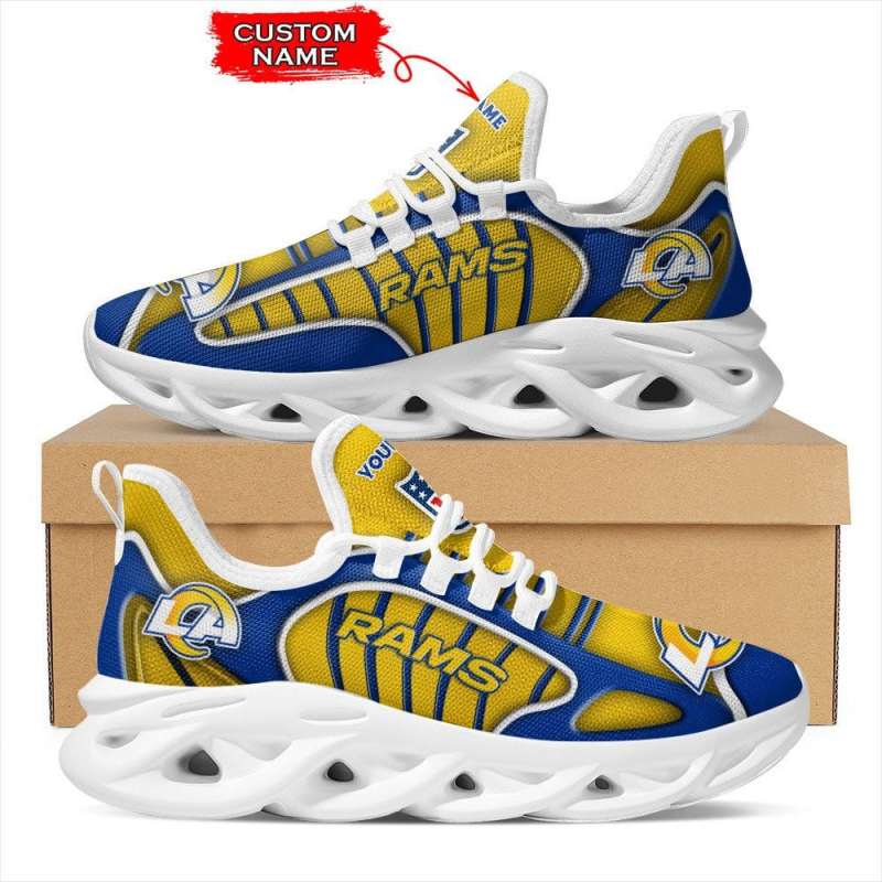 Los Angeles Rams Personalized Yezy Running Sneakers